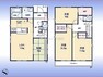 間取り図 間取:対面キッチン付LDK＆和室2階に6帖以上の洋室3室（主寝室含む）、納戸南東向きバルコニー