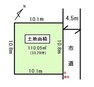 土地図面 3階建て建築も可能な売地です