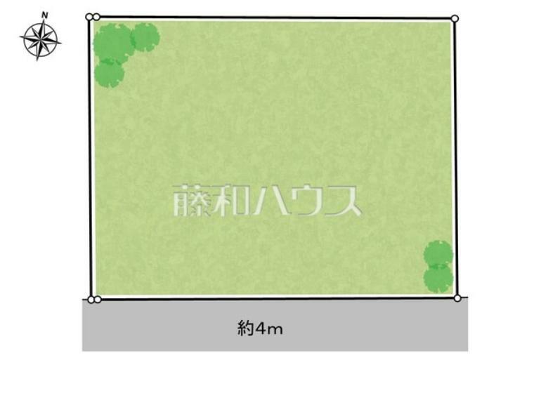 区画図 区画図　南側が開けているため、お日様の日差しもサンサンと降り注ぎます。【日野市栄町2丁目】