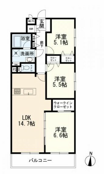 間取り図 3LDK