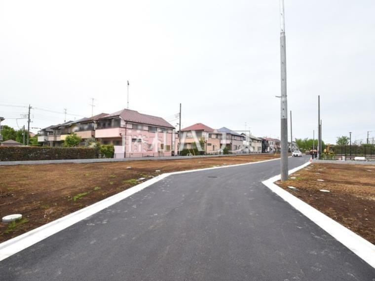 現況写真 接道状況および現場風景　【国分寺市戸倉1丁目】