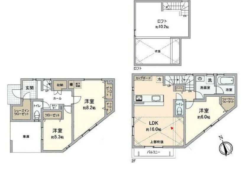 間取り図 ■リビング中心の新生活。光を取り入れる開放的な設計で居心地の良い時間を演出します。