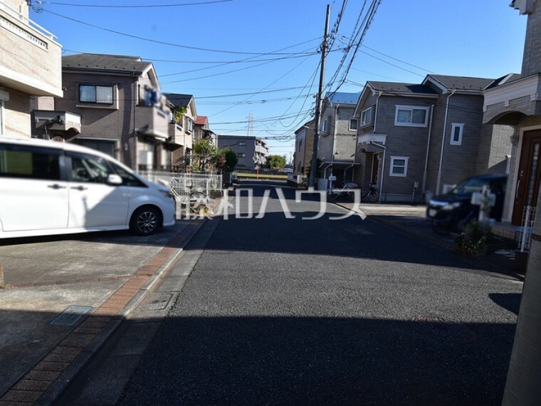 現況写真 接道状況および現場風景　【練馬区大泉学園町3丁目】