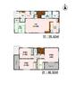 間取り図 全居室収納付きで便利です。