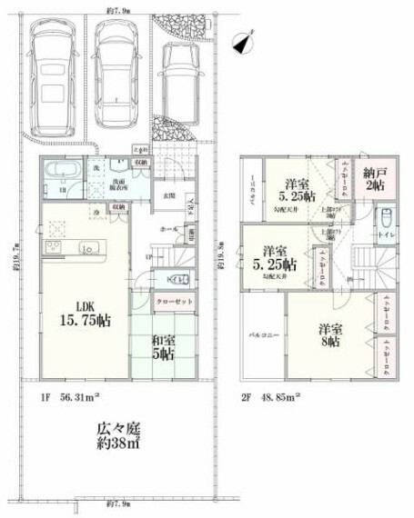 間取り図 ファミリーにもおすすめの4SLDKです！