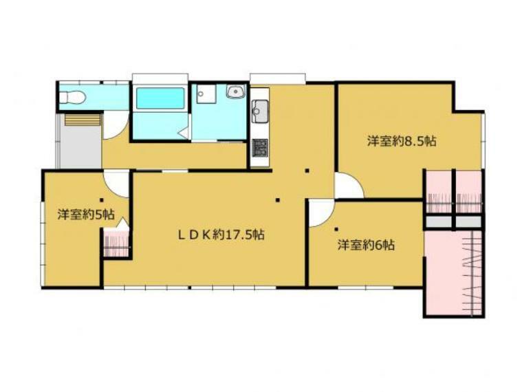 【リフォーム後】間取り変更工事により3LDKに生まれ変わりました。