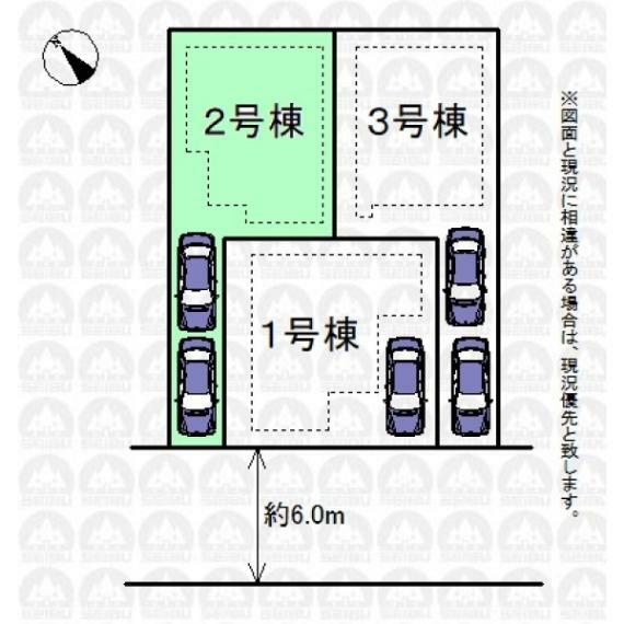 区画図 実測図ではございません