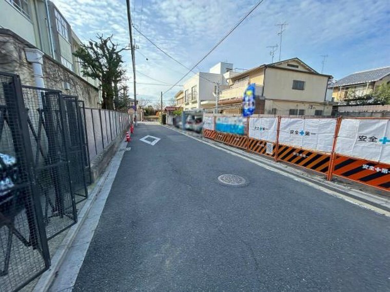 現況写真 前面道路含む現地土地写真