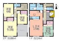 【5号棟間取り図】4LDK＋SIC　建物面積106.10平米（32.15坪）