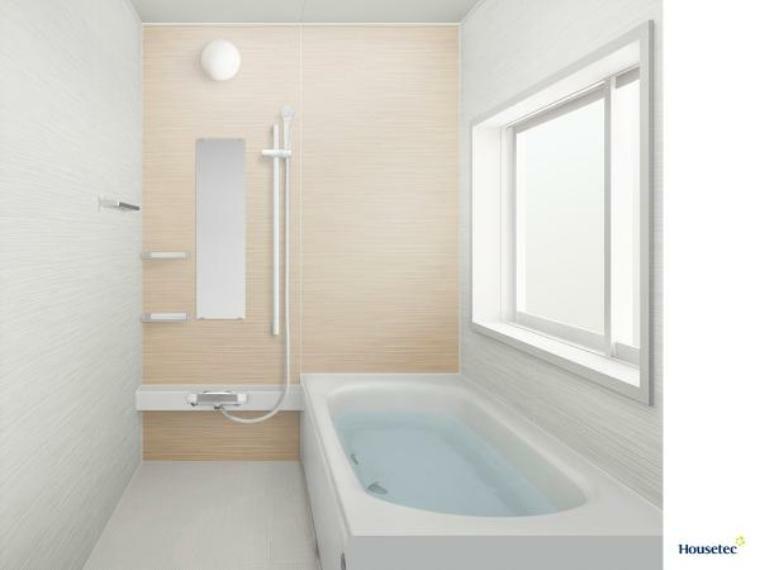 浴室 【同仕様写真】浴室はハウステック製の新品のユニットバスに交換予定です。足を伸ばせる1坪サイズの広々とした浴槽で、1日の疲れをゆっくり癒すことができますよ。