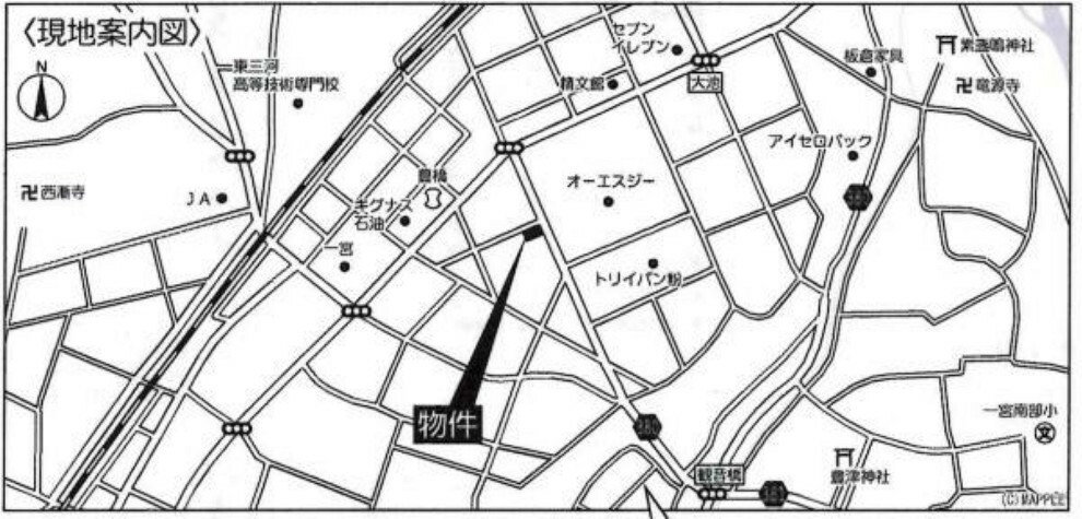 間取り図・図面 交通アクセス図です。