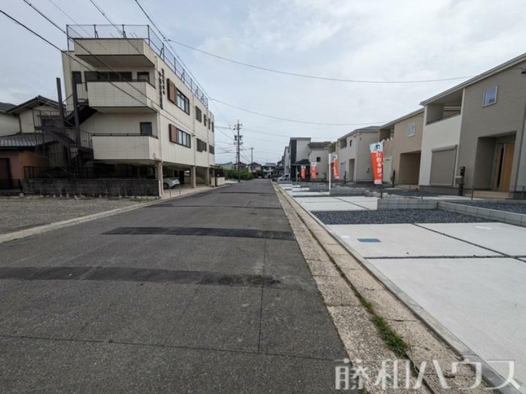 現況写真 接道状況および現場風景　【春日井市林島町4丁目】