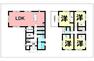 間取り図 4LDK＋WIC、シューズクローク、ユーティリティ【建物面積104.62m2（31.64坪）】