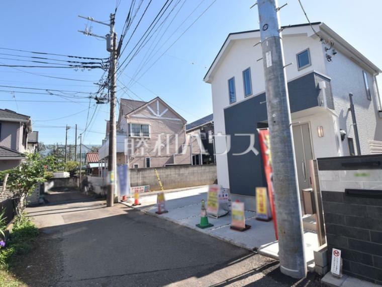 現況写真 接道状況および現場風景　【東村山市野口町2丁目】