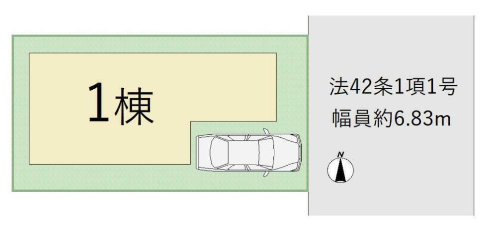 区画図 区画図 駐車スペース1台分あります（車種制限有）。