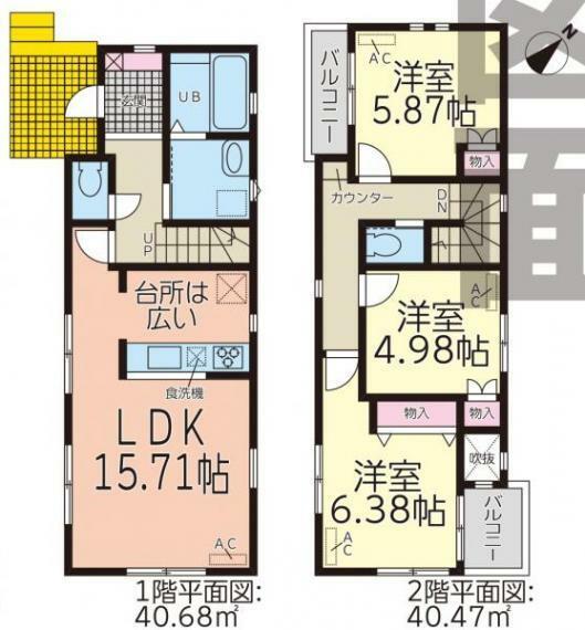 間取り図 2号棟間取図