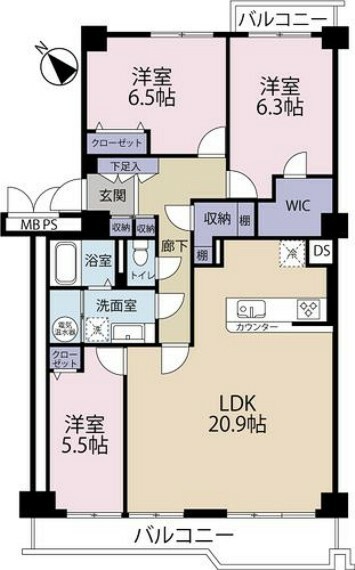 間取り図 間取図です