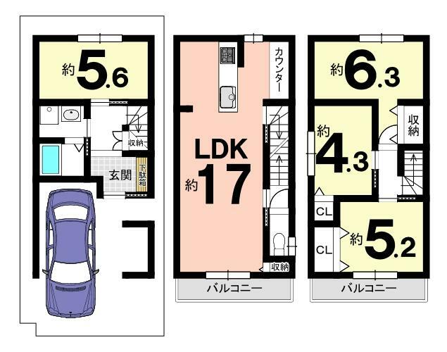 参考プラン間取り図 【参考プラン】 ・延床:86.46平米　 ・建物価格:1,580万円