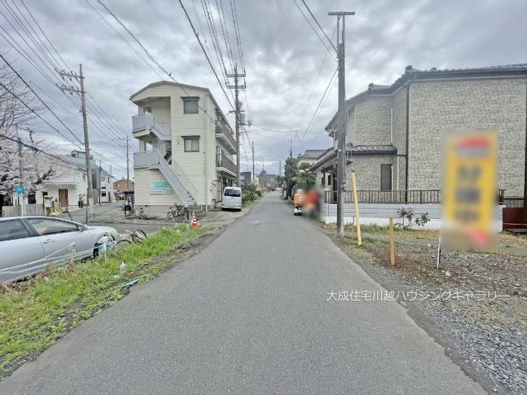 現況写真 全2区画:前面道路　現地写真2023.3.24撮影