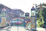 幼稚園・保育園 【草津幼稚園】大正10年11月に開設され、創立100年を超える歴史と伝統ある幼稚園です。小学校・中学校の近くに位置し、季節の行事や遠足などの園外活動も取り入れられています。