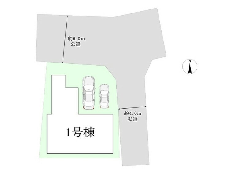 土地図面 区画図■日野市旭が丘5　新築一戸建て■