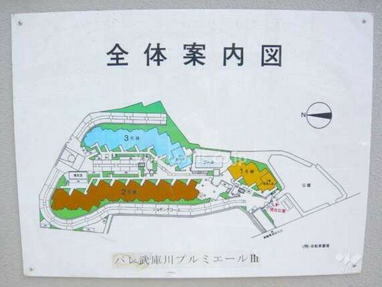 パレ武庫川プルミエール3の全体案内図
