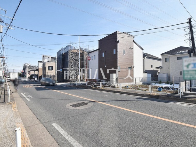 現況写真 接道状況および現場風景　【東村山市秋津町2丁目】