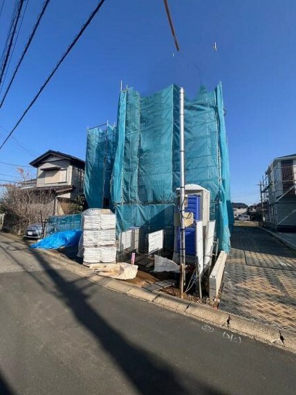 現況写真 絶賛建築中 仕上がりが待ち遠しいですね