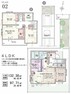 間取り図 【2号棟】  4LDK＋書斎＋土間収納＋リネン庫＋パントリー＋ウォークインクロゼット（3LDK対応可※有償工事対応）