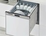 食器洗い乾燥機  水圧で伸びる2段式ノズルで、上部からもシャワーを拡散。庫内の食器すみずみまでしっかり洗い落とします。