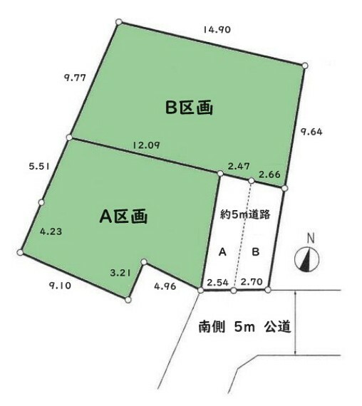 区画図 ■土地面積:152.26平米（46.05坪）