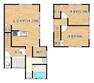 間取り図 【リフォーム中】1階は二間続きの和室とキッチン部分をつなげてLDKスペースを作成水回りは全て交換予定です。