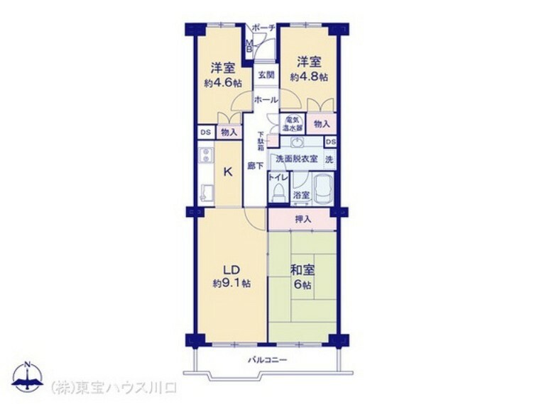 間取り図 図面と異なる場合は現況を優先