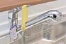 キッチン 浄水器一体型水栓付システムキッチンです。