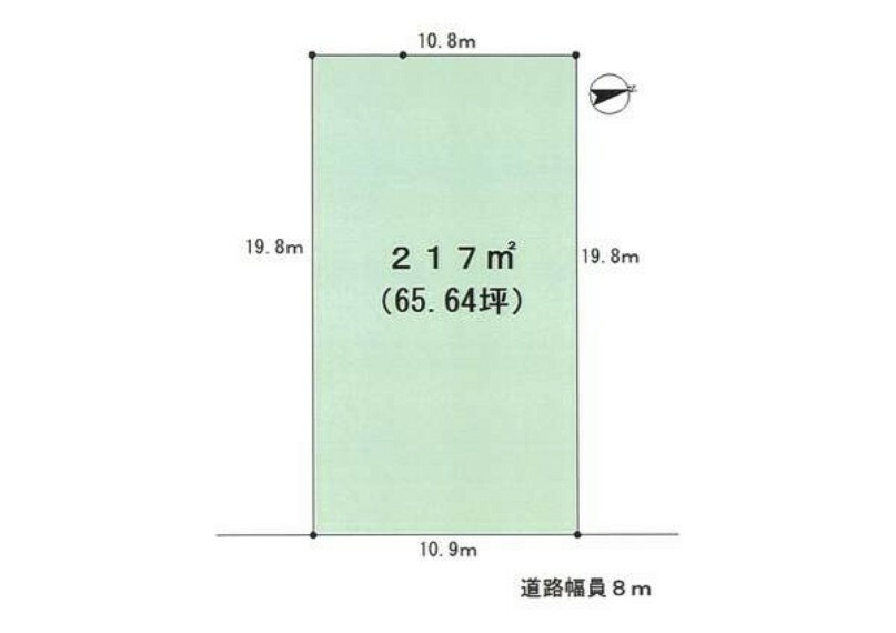 区画図 間口も広くプランも入れやすいです。