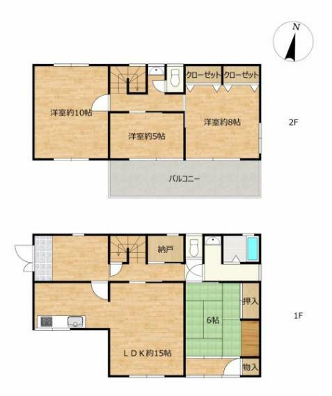 間取り図 【リフォーム中】間取り図。積水ハウスの使いやすい4LDK住宅です。