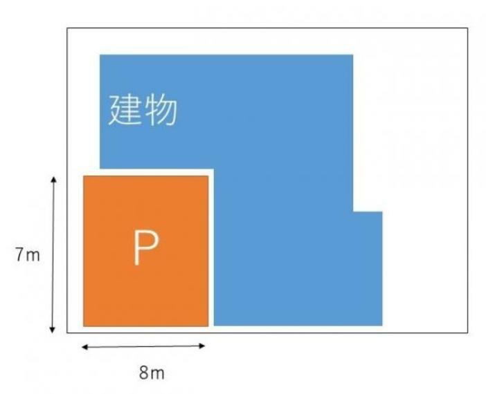 区画図 【区画図】駐車4台可能です。