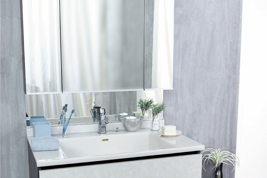 【Lixil】洗面台 上質感と節水機能のある洗面化粧台
