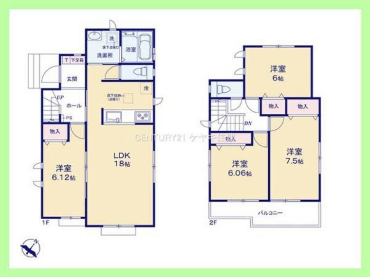 間取り図 4LDK。土地131.5平米（39.77坪）建物100平米（30.25坪）。 家族が集い、寛ぐ暮らしの空間。将来に渡って住みやすく、プランニングを重ねて設計された間取り。