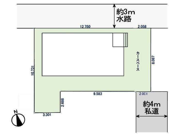 区画図 ■39.49坪（130.57m2）*車種限定駐スペース 詳細はご相談下さい。