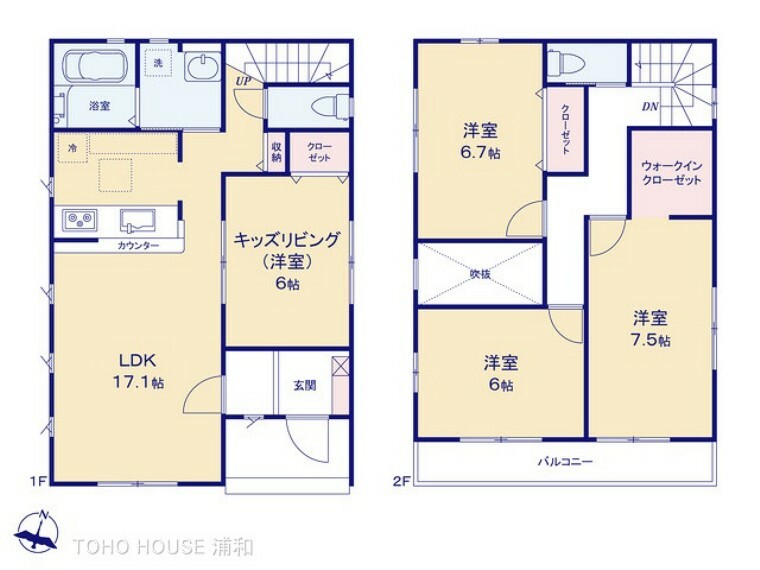 間取り図 3号棟　図面と異なる場合は現況を優先