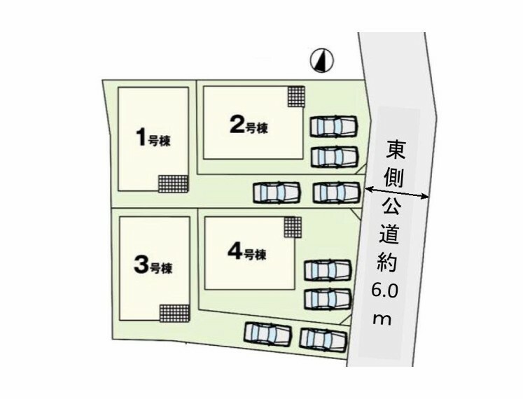 土地図面 4号棟になります。　