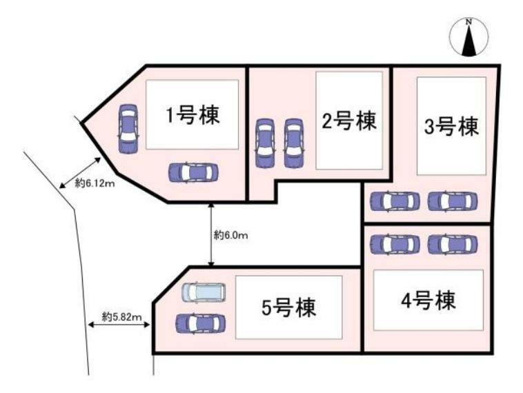 区画図 5号棟です。