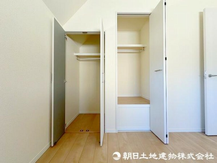 収納 各お部屋に収納スペースがあり、お部屋の中をスッキリ片付けられます。