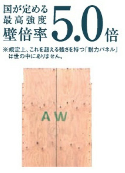 構造・工法・仕様 【外壁パネル】　日本で初めて国交省認定を取得したオリジナル耐力パネル