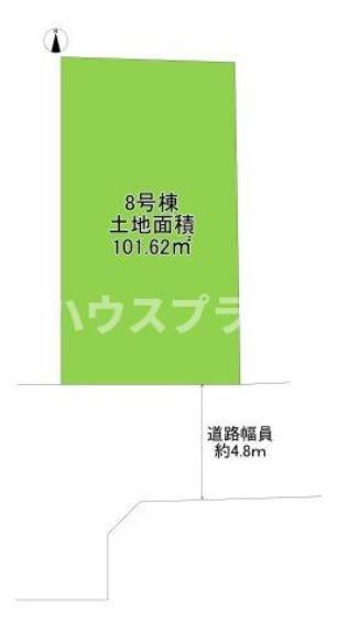 土地図面 土地面積101.62平米