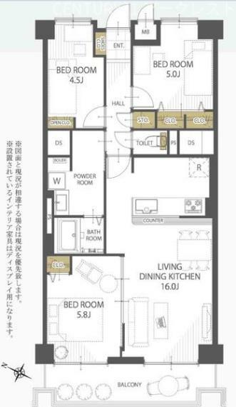 間取り図 ～House Layout～使いやすい家具の配置や日々の導線をイメージした間取り。毎日の生活が豊かになる、そんな願いを込めた間取りです。