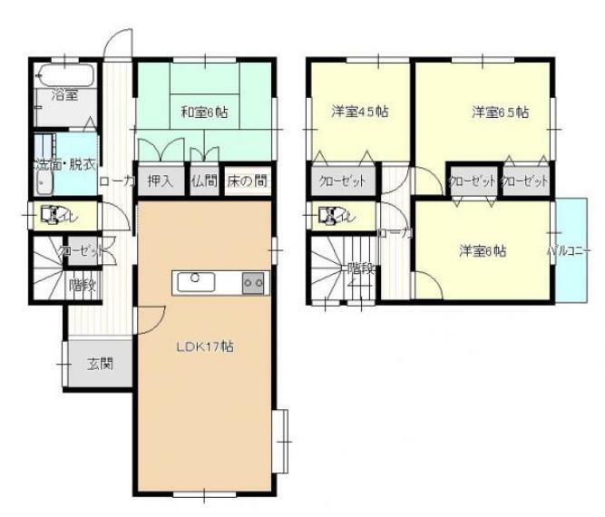 間取り図 【間取り図】4LDKの間取りになります。