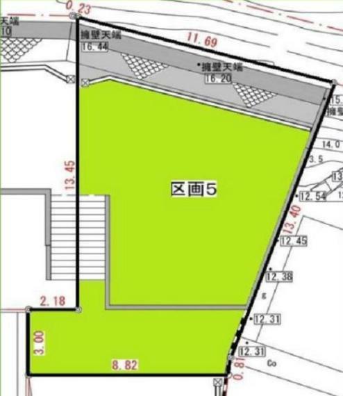 土地図面 建築条件なしお好きなハウスメーカーで建築できます