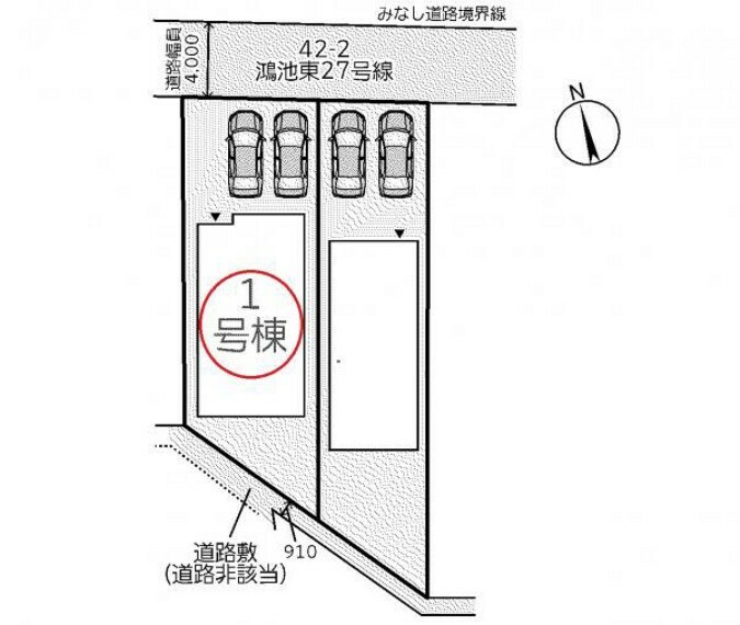 区画図 1号棟区画図